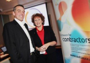 Ann Swain from APSCo meets with Miles Lloyd, CEO of Outsauce - Recruitment Leaders Forum 30.01.13