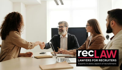 4 people in interview with RecLaw logo