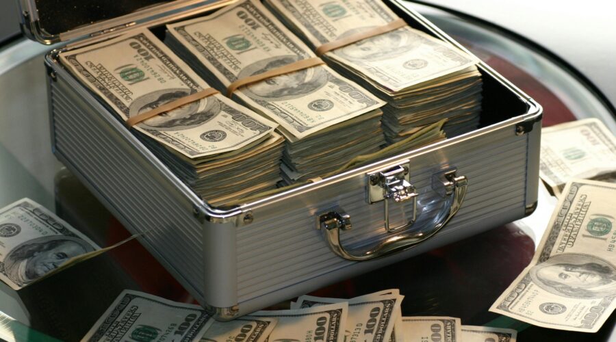 suitcase of cash