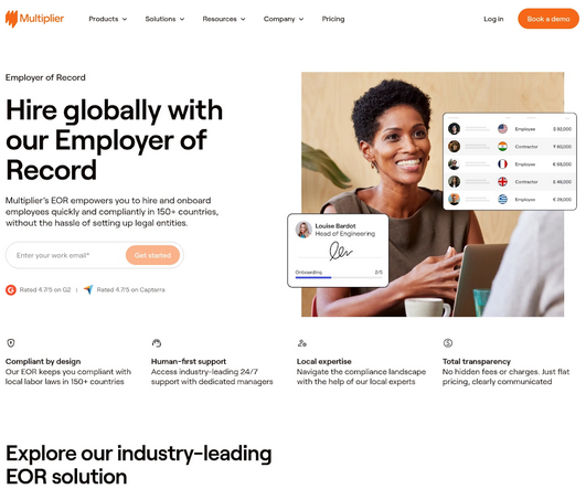 Multiplier homepage screengrab